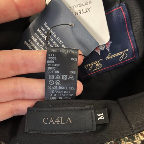 NWT CA4LA Casira TWEED Casquette